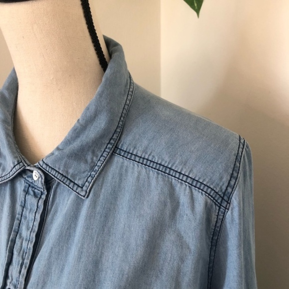 Torrid Chambray Button Down Shirt - image 7